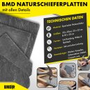 1m² (40 Stück) 20x20 Wabe (gest.Ecke) Naturschiefer