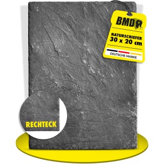 10 x BMD-Naturschiefer 30 x 20 Rechteck ungelocht