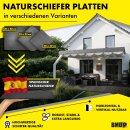10 x BMD-Naturschiefer 30 x 20 Rechteck ungelocht