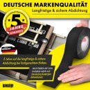 BMD - Black schwarz Hochleistungsklebeband 60 mm x 25 lfm. für Unterspannbahnen Fassadenbahnen Steildachbahnen Dach