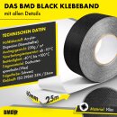 BMD - Black schwarz Hochleistungsklebeband 60 mm x 25 lfm. für Unterspannbahnen Fassadenbahnen Steildachbahnen Dach