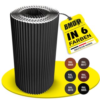 BMD-Kamin- und Wandanschluss 300 mm x 5 lfm.  schwarz (RAL 9005)