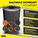 BMD-Kamin- und Wandanschluss 300 mm x 5 lfm.  schwarz (RAL 9005)